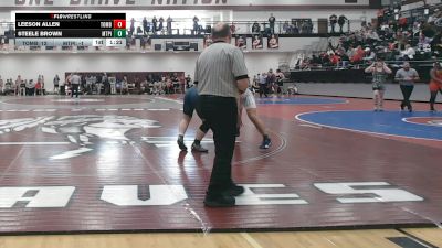 215 lbs Quarters & 1st Wb (16 Team) - Steele Brown, Mt. Pisgah Christian School vs Leeson Allen, Toombs County