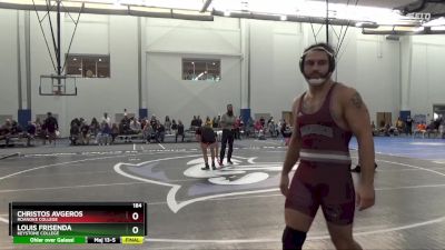 184 lbs Cons. Round 4 - Christos Avgeros, Roanoke College vs Louis Frisenda, Keystone College