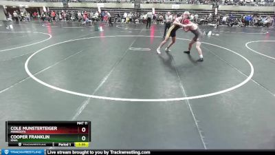 145 lbs Quarterfinal - Cooper Franklin, Iowa vs Cole Munsterteiger, Minnesota