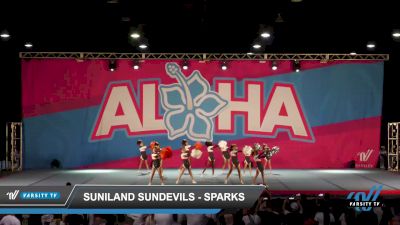 Suniland Sundevils - Sparks [2022 L1 Performance Recreation - 10 and Younger (AFF) Day 1] 2022 Aloha Reach The Beach: Daytona Beach Showdown - DI/DII