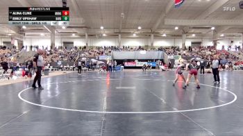 Girls 145 lbs Cons. Round 2 - Alina Cline, Munford High School vs Emily Upshaw, Bartlett High School