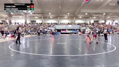 Girls 145 lbs Cons. Round 2 - Alina Cline, Munford High School vs Emily Upshaw, Bartlett High School