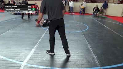75_B lbs 3rd Place - Trace James, Pocono Mtn West vs Brennan Young, Harborcreek