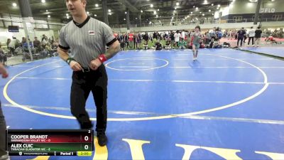 113 lbs Round 1 (4 Team) - Alex Cuic, THRACIAN GLADIATOR WC vs Cooper Brandt, SHENANDOAH VALLEY WC