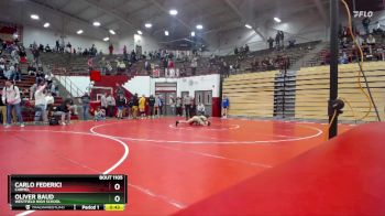 106 lbs Champ. Round 2 - Carlo Federici, Carmel vs Oliver Baud, Westfield High School