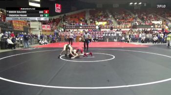 126 lbs Cons. Round 2 - Trenton Frank, Scott Community Hs vs Simon Salcido, Colby Hs
