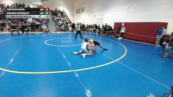 120 lbs 3rd Place Match - Greyson Boss, Jackson Hole vs Braden Ghormley, Lander Valley