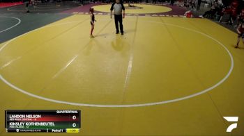 55 lbs Quarterfinals (8 Team) - Landon Nelson, Red Rock Central vs Kinsley Kothenbeutel, Pine Island
