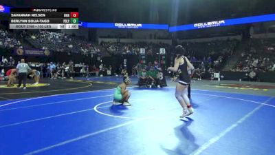 155 lbs Consi Of 8 #1 - Savannah Nelsen, Ukiah (NC) vs Berlynn Solia-Tago, Poly/Long Beach (SS)