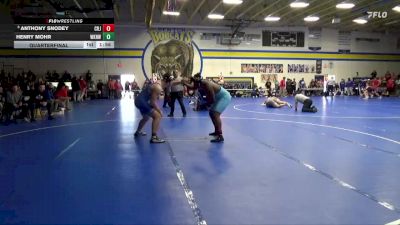 285 lbs Quarterfinal - Anthony Snodey, Cedar Rapids Jefferson vs Henry Mohr, Waukee Northwest