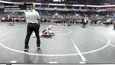 92 lbs 7th Place - Maddux Kennedy, Big Game Wrestling Club vs Jaxten Harrington, Ozark Youth Wrestling