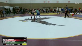 130 lbs Placement (4 Team) - Ryker Hanevold, Fosston-Bagley Brawlers vs Isabelle Mauritz, Dassel-Cokato-Litchfield