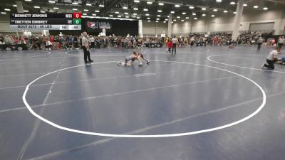 86 lbs Quarters - Treyten Embrey, Tech Fall Elite vs Bennett Jenkins, Wisconsin