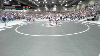 2A 144 lbs Cons. Round 2 - Brigham Bailey, North Summit vs Whiatt Adams, Enterprise