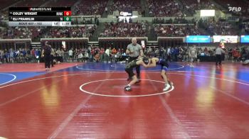 102 lbs Champ. Round 1 - Colby Wright, Malta Mustang Wrestling Club vs Eli Franklin, Team Champs