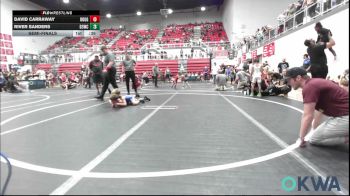 61 lbs Semifinal - David Carraway, Rough Riders vs River Sanders, D3 Wrestling Cluib