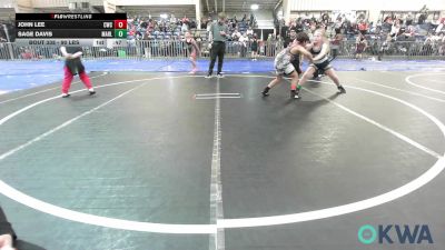 90 lbs Rr Rnd 3 - John Lee, CacheWrestlingClub vs Sage Davis, Marlow Outlaws
