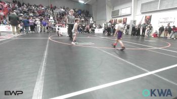 49 lbs Consi Of 4 - Rorrik Schoonover, Mannford Pirate Youth Wrestling vs Jackie Ketchum-Chick, Keystone Kids Wrestling Club