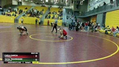 125 lbs Cons. Round 5 - Carla Garcia, Clackamas vs Taysa TravenShek, Warrenton