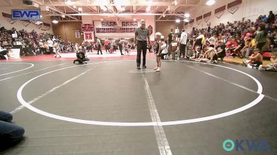 43 lbs Semifinal - Rush Wilson, Barnsdall Youth Wrestling vs Rodrick Waitkus, Team Tulsa Wrestling Club