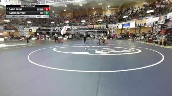 144 lbs Champ. Round 1 - Kaden Gutsch, Riley County Hs vs Gage Peine, Richmond-Central Heights Hs