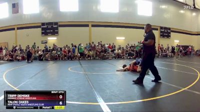 86 lbs Quarterfinal - Tripp Demske, Midwest Xtreme Wrestling vs Talon Oakes, New Castle Youth Wrestling Club