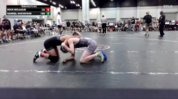 106 lbs Round 4 (6 Team) - Gabriel Gustafson, Top Rank Hawks Wrestling vs Huck McLaulin, Circle Training Center