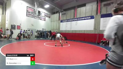 126 lbs Consi Of 16 #2 - Troy Ruiz, Buchanan vs Nate Gonzalez, Redwood -Visalia