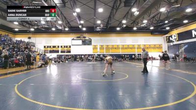 124 lbs Consy 4 - Sadie Sarver, Greensburg Salem vs Anna Duncan, South Park