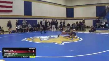 125 lbs Placement (16 Team) - David Yeh, Williams College vs Antoine Grace, Southern Maine
