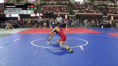 132 lbs Quarterfinal - Cacee Gray, Un-attached vs Cameron Sisneros, Thunder Basin High School