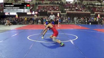 132 lbs Quarterfinal - Cacee Gray, Un-attached vs Cameron Sisneros, Thunder Basin High School