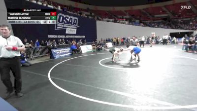 4A Boys 165 lbs Quarterfinal - Jayden Lopez, Crook County Boys vs Turner Jackson, Estacada Boys