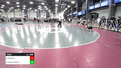 180 lbs Consi Of 8 #2 - Gavin Barker, NJ vs Gian Richardson, RI