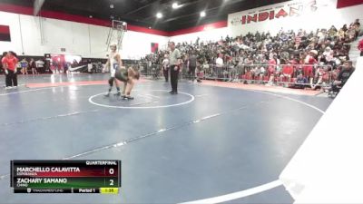 106 lbs Quarterfinal - Zachary Samano, Chino vs Marchello Calavitta, Esperanza