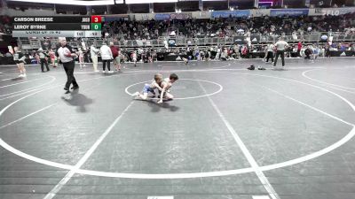 58 lbs Consi Of 16 #2 - Carson Breese, Jaguar WC vs Leroy Byrne, Young Viking Warriors