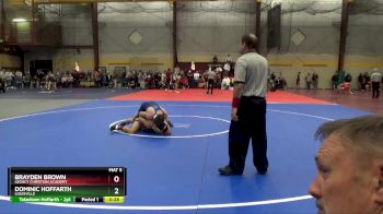 144 lbs Cons. Round 3 - Dominic Hoffarth, Louisville vs Brayden Brown, Legacy Christian Academy