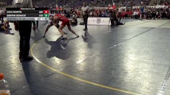 184 lbs Quarters & 1st Wb (16 Team) - Griffin Schultz, Luther vs Cole Martin, Central