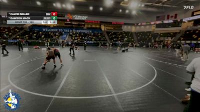 150 lbs Quarterfinal - Calvin Miller, Shakopee vs Dawson Mack, Joliet (Catholic Academy)