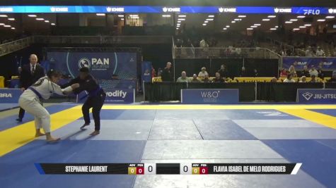 Flavia Isabel De Melo Rodrigues vs Stephanie Laurent 2026 Pan Jiu Jitsu IBJJF Championship