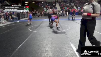 105 lbs 2nd Place Match - Aliyah Tangpricha, Topeka Blue Thunder vs Jaycee Wiscombe, Trailhands