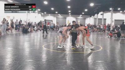141 lbs Rr Rnd 1 - Lucas Gingrich, Mat Warriors White - BHSE vs Mark Pietruszka, Triple T Elite - BHSE
