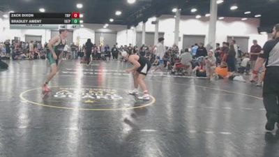 129 lbs Rr Rnd 3 - Zack Dixon, Triple T Elite - BHSE vs Bradley Ament, VA Team Predator - BHSE