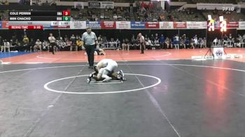 120 lbs Placement (16 Team) - Ben Chacko, Ridge vs Cole Perrin, Delaware Military Academy