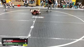 95 lbs Semifinal - Jadan Pagan, Mighty Warriors Wrestling Acad vs Joey Gambino, Carolina Reapers