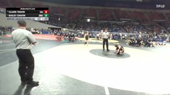 4A/3A/2A/1A Girls 125 Semifinal - Bailey Chafin, Sweet Home Girls vs Claire Travis, Tillamook Girls