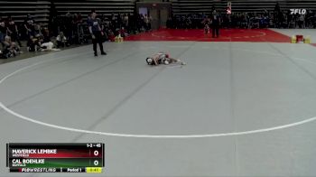 45 lbs Semifinal - Maverick Lembke, Westfield vs Cal Boehlke, Buffalo