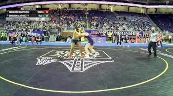 Girls-190 lbs Cons. Round 1 - Ember Marriott, Yale Hs Girls vs Mariah Simpson, Wayne Memorial H.s. Girls