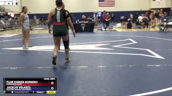 155 lbs Cons. Semi - Flor Parker Borrero, Evergreen State vs Jocelyn Velasco, Eastern Oregon University