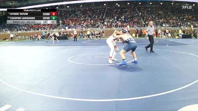 D2-157 lbs Cons. Round 1 - Ayden Tatum, St Mary Preparatory HS (Orchard Lake) vs Cooper Lengkeek, Fruitport HS